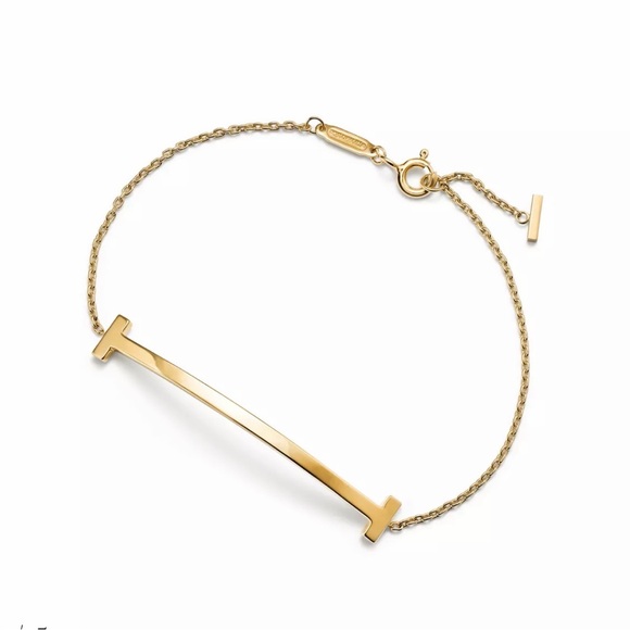 Tiffany & Co. Gold Curved Bar bracelet with Blue Pouch - Picture 5 of 5